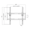 Suporte de parede para TV, inclinável, VESA, 32-55, máx. 35 kg