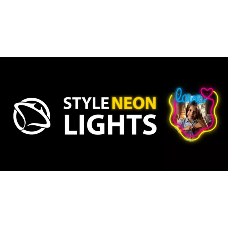 Luz de espelho LED Neon MANTA MASNL131MT – design 'LOVE', iluminação LED neon integrada