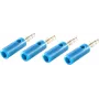 shiverpeaks BS56200-4B conector de cabo ficha banana azul (BS56200-4B)