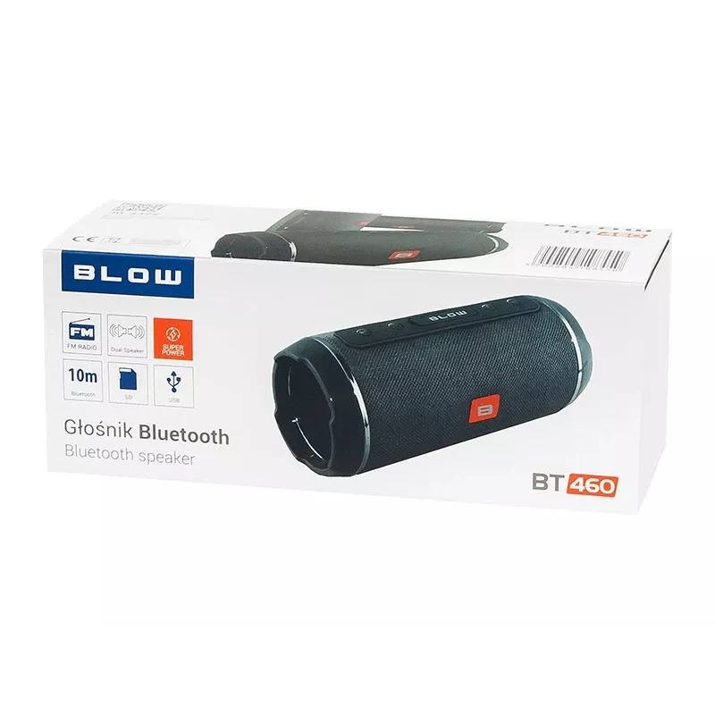 Altifalante portátil estéreo BLOW BT460 preto, prateado 10 W