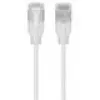 Cabo de rede patch UBIQUITI UACC-CABLE-PATCH-EL-C6A-1M-W — Cat6a, 1 m, RJ-45, branco translúcido