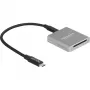 Leitor de cartões DeLOCK 91006 cinzento SD USB Type-C 10000 Mbit/s