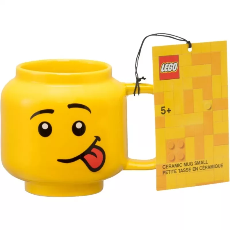 Caneca de cerâmica pequena LEGO EYZ65827 com cara divertida 255 ml