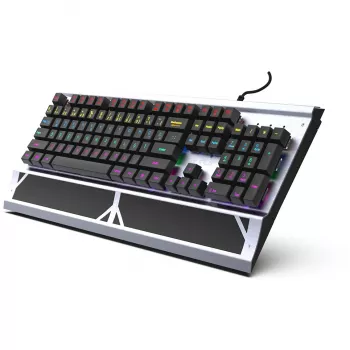 Teclado Gaming Incase IKG-444 Mecânico, RGB, layout alemão retail