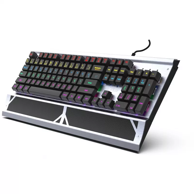 Teclado Gaming Incase IKG-444 Mecânico, RGB, layout alemão retail