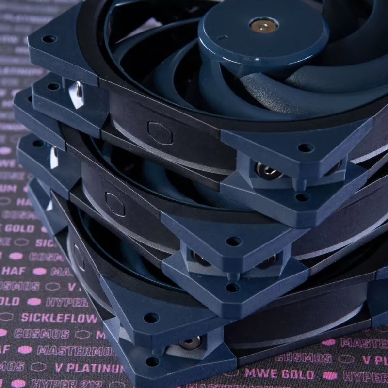 Ventilador Cooler Master Mobius 120 OC 12 cm preto 3 velocidades 3200 RPM
