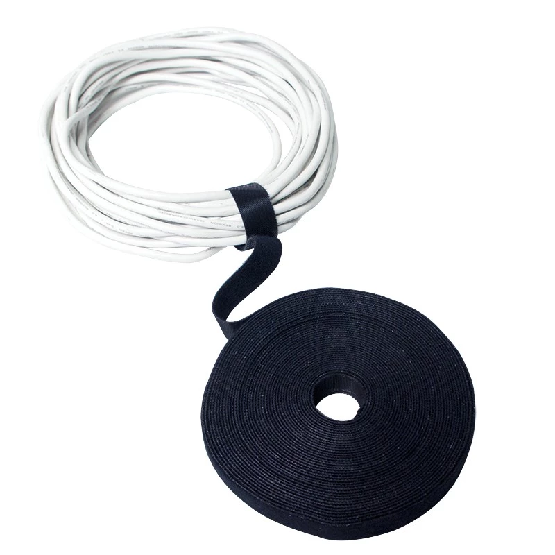 LogiLink KAB0055 fita de velcro para cabos, rolo 10 m x 20 mm, preto