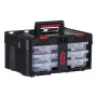 Caixa de ferramentas KETER Stack'N'Roll (17210831/253380) com 3 organizadores preto