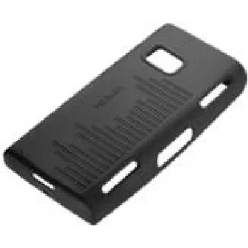 Nokia CC-1001 - Capa de proteção para telemóvel - silicone - preto - para Nokia X6, X6 Life Ball, X6-00 (02719Q7)
