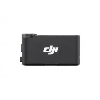 Recetor de microfone DJI Mic 3 suporte de câmara preto – alimentado por pilha, inclui cabo de áudio de 3,5 mm e cabo USB