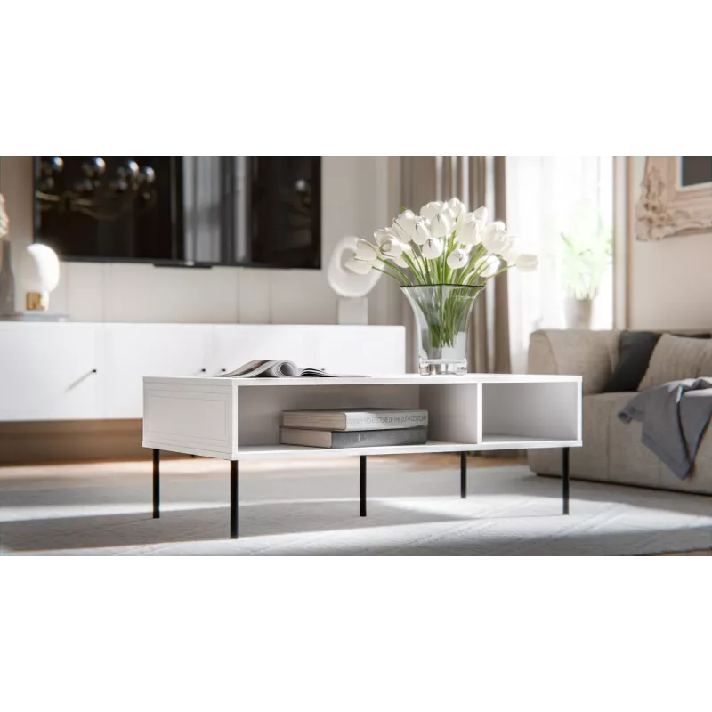 Mesa/banco PALAZZO BIS 110x60x40 branco mate