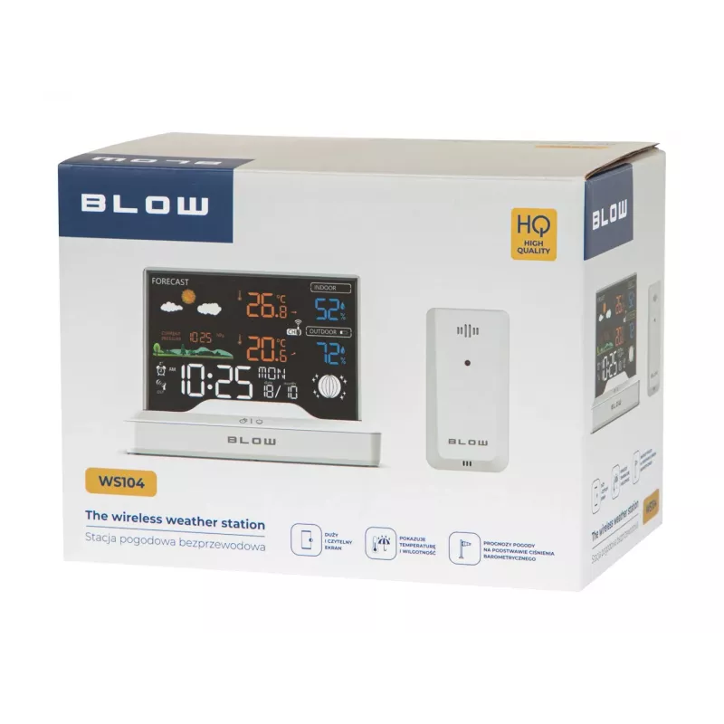 Estação meteorológica sem fios BLOW WS104 branca