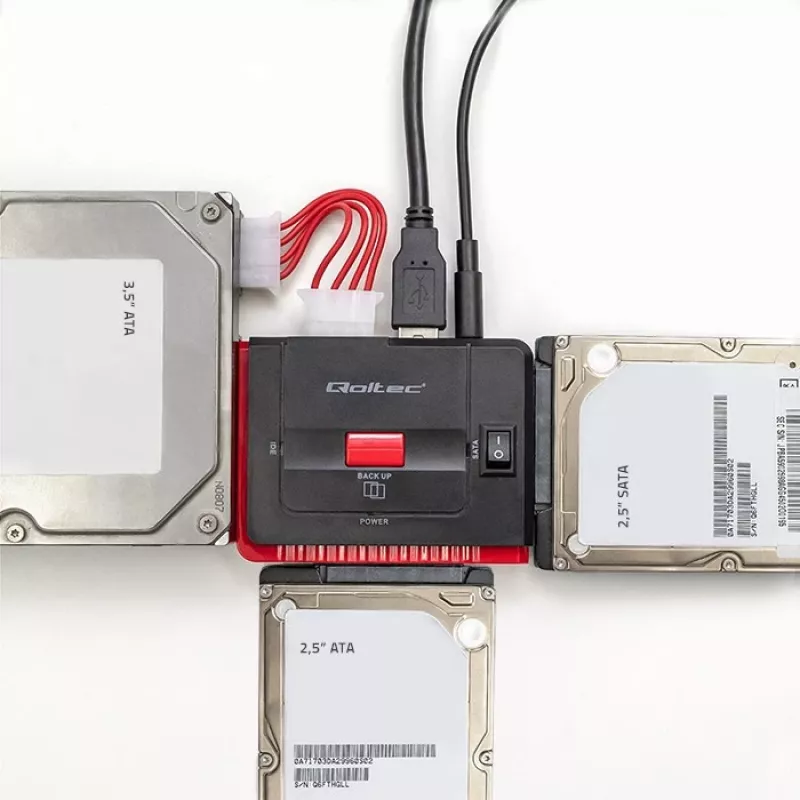 Adaptador USB 3.0 para IDE SATA III QOLTEC 50645