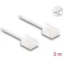 Cabo de rede DeLOCK RJ45 Cat.6 UTP ultra fino 3 m branco