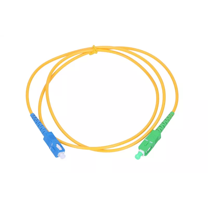 Cabo de patch Extralink SC/APC a SC/UPC monomodo simplex G.652D 3 mm, 2 m