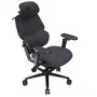 Cadeira gaming thunder x3 FLEX Pro Fabric cinzenta — cadeira giratória ergonómica, braços ajustáveis e inclinação