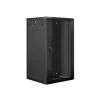Armário de instalação de parede Lanberg 19'' 22U 600x600mm preto (porta de vidro)