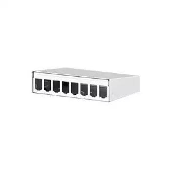 Módulo METZ CONNECT BTR E-DAT - Caixa de instalação de rede - Branco puro, RAL 9010 - 8 portas - para P/N: 1308990111-I (130861-0802-E)