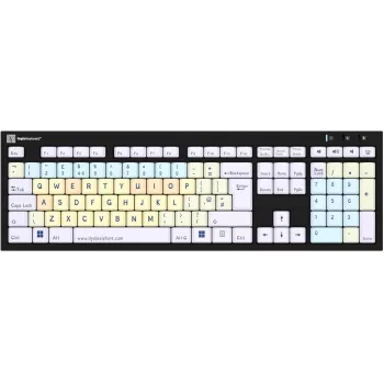 Teclado LogicKeyboard Dislexia Nero UK para PC LKB-DYSLEX-BJPU-UK — layout UK, design de teclas amigo da dislexia