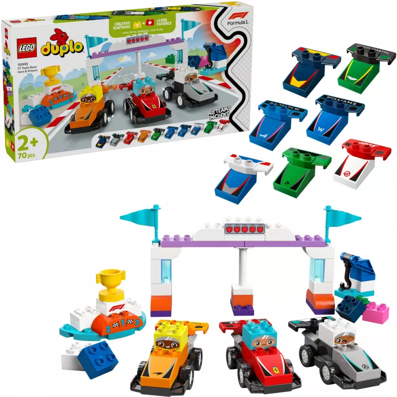LEGO DUPLO 10445 Carro de corrida e piloto da equipa F1