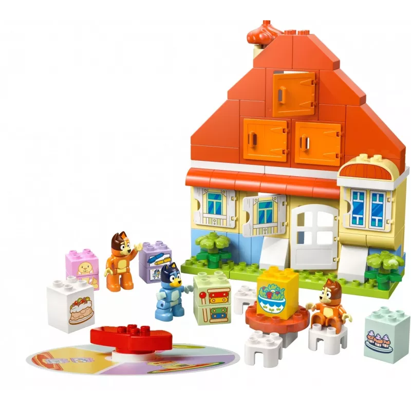 Brinquedo de construção LEGO Bluey Casa da Família com Jogo de Memória 10459 — 83 peças, 3 minifiguras, idade 3+