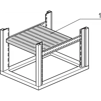 SCHROFF Prateleira de rack fixa (eurorack universal) - PRATELEIRA UNIV. FIXA 600B500T 7021 (22117851)