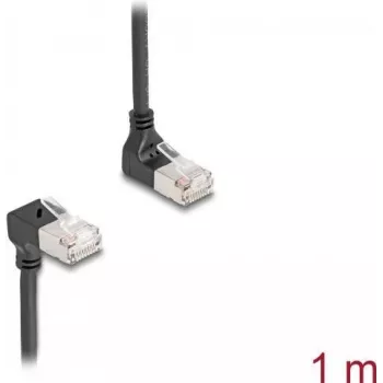 Cabo de rede DeLOCK RJ45 Cat.6A 1 m preto