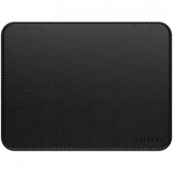Satechi Tapete de rato premium – Tapete de rato em pele vegan (preto)