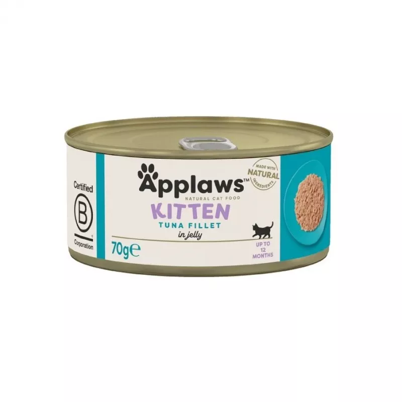 Applaws comida húmida para gatinhos com filete de atum em geleia, 70 g