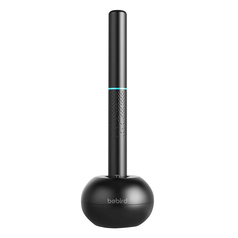Limpador de ouvidos Bebird M9 S preto com câmara 1080P, sem fios