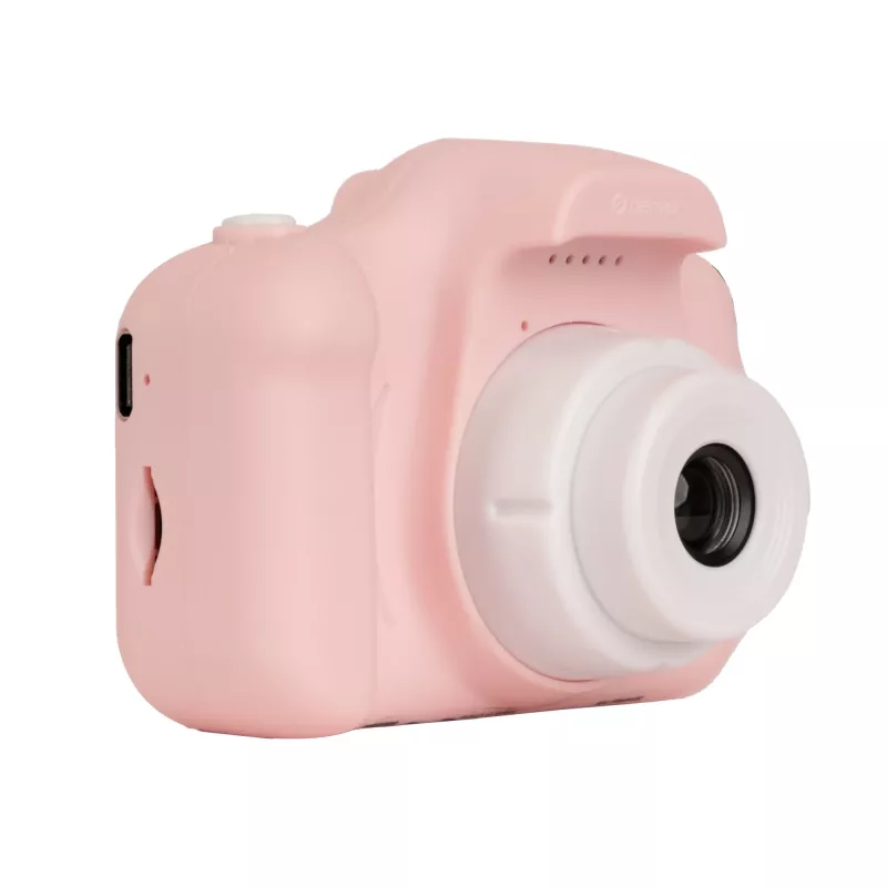 Máquina fotográfica digital para crianças DENVER KCA-1340RO — compacta 85 g, rosa