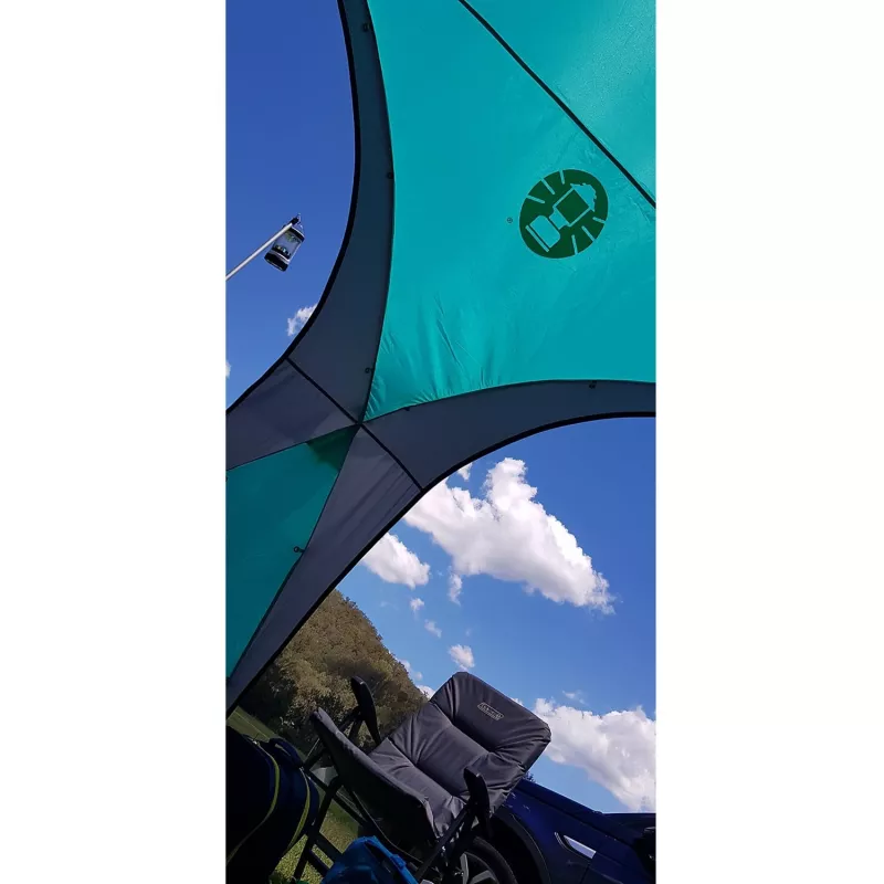Event Dome Shelter L, 3,65 x 3,65m, pavilhão azul-claro/cinzento