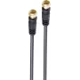 Cabo coaxial shiverpeaks BS80093-G-128CP-S 2,5 m F preto (BS80093-G-128CP-S)