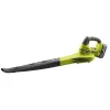 Ryobi RBL1820S40F ONE+ soprador de folhas a bateria 18 V, com bateria de 4,0 Ah e carregador, preto, verde