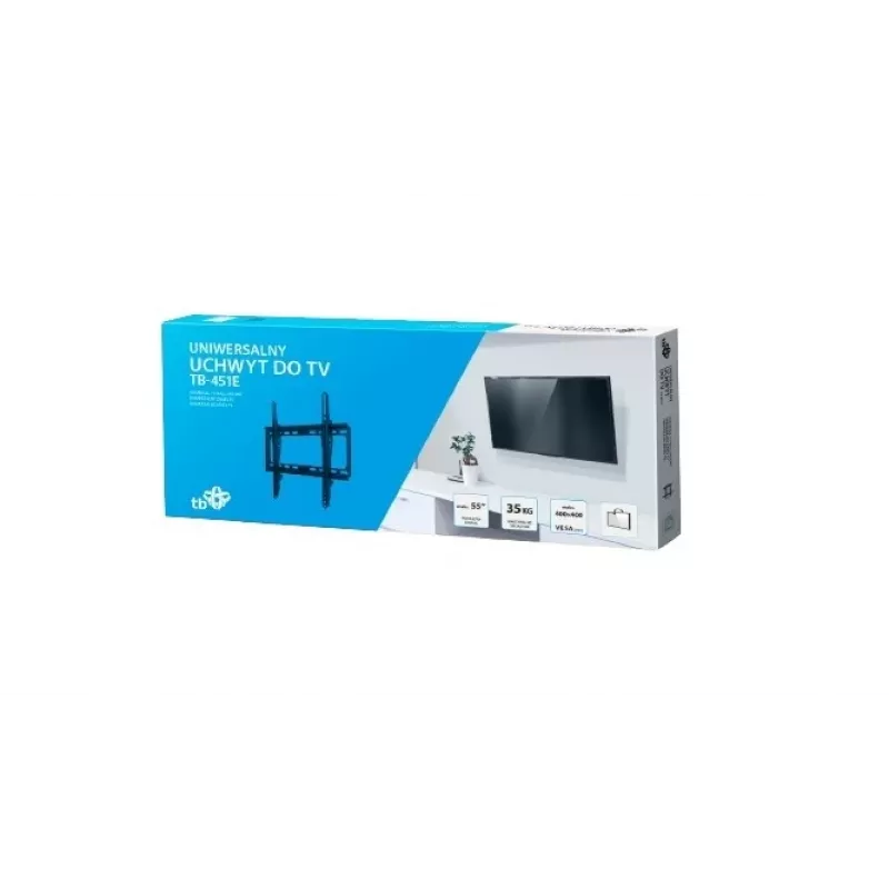 Suporte de parede para TV TB 451E da TB para televisores até 55 polegadas (35 kg), VESA 400x400