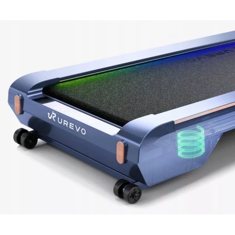 Passadeira UREVO CyberPad — superfície de corrida 419×1099 mm, motor 2,5 PS, velocidade 0,6–4 km/h, peso máximo do utilizador 120 kg