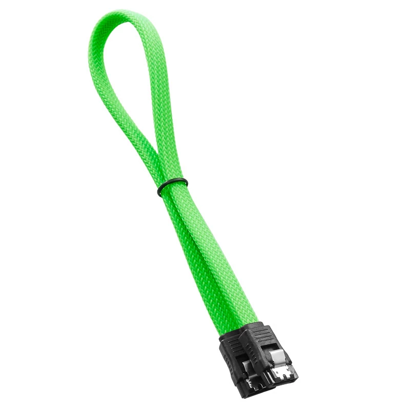 CableMod ModMesh - Cabo SATA - Serial ATA 150/300/600 - SATA (M) para SATA (M) - 60 cm - verde-claro (CM-CAB-SATA-N60KLG-R)