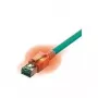 Cabo de rede Easylan CS1OTADAD0030 RJ45, cabo patch CAT 6a S/FTP 3 m turquesa com LED 1 unid.