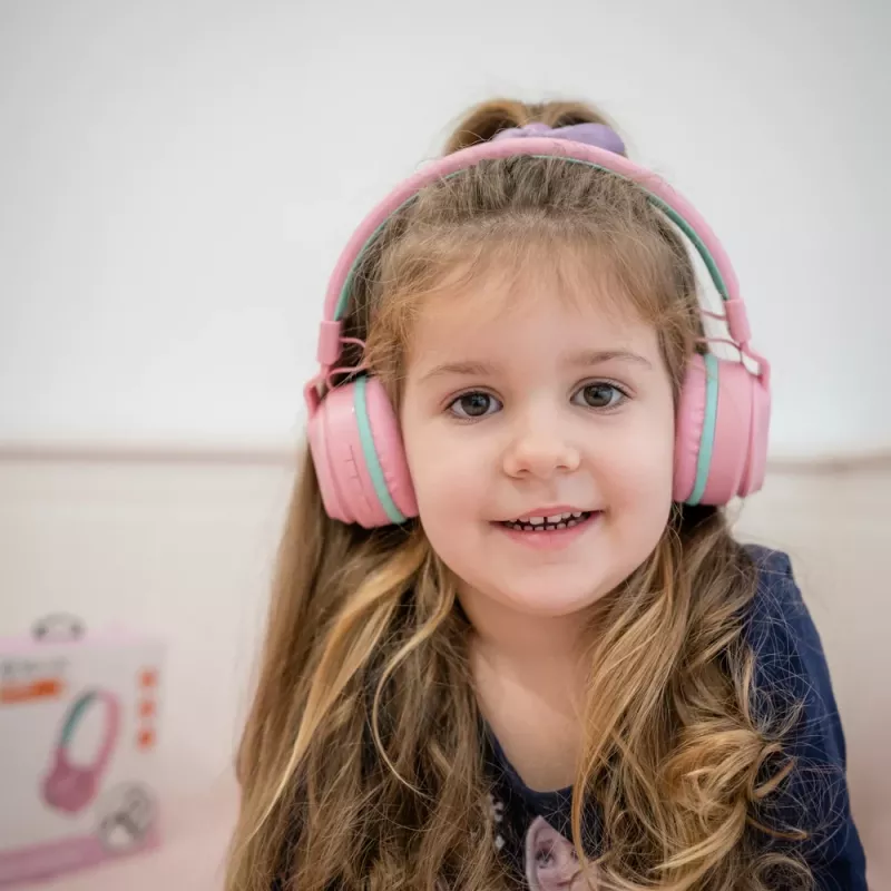 Auscultadores Tellur Buddy Bluetooth over-ear rosa