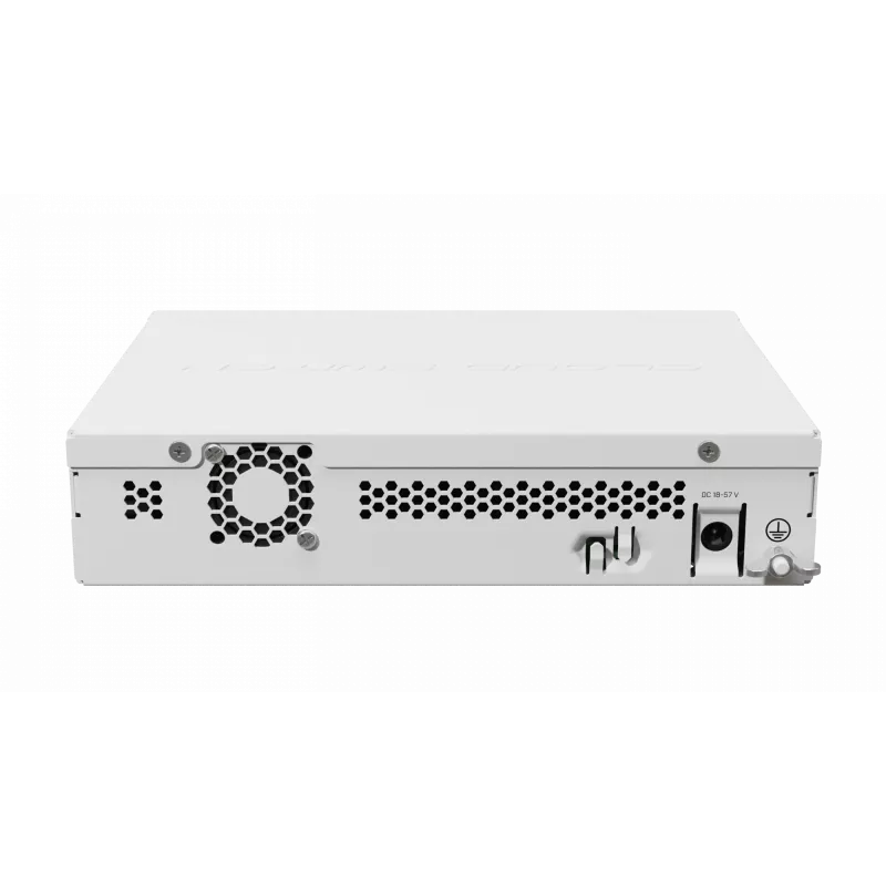 Switch de rede gerido L3 MikroTik CRS310-1G-5S-4S+IN — 1U, 1x Gigabit, 5x SFP, 4x SFP+, 10G, DC/PoE 18–57V, 20W máx.