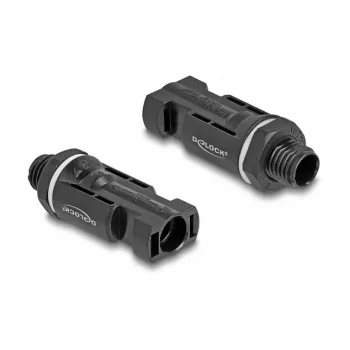 Conector para módulo solar DeLOCK DL4 macho fêmea preto 2 unid.