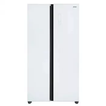 Frigorífico side-by-side MPM MPM-427-SBS-05/NL — 472 L, No Frost, Inverter, visor LED, branco, 900×1770×590 mm