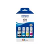 Conjunto original de 4 garrafas de tinta Epson EcoTank — preto 127 ml, ciano/magenta/amarelo 210 ml (C13T03V64A)