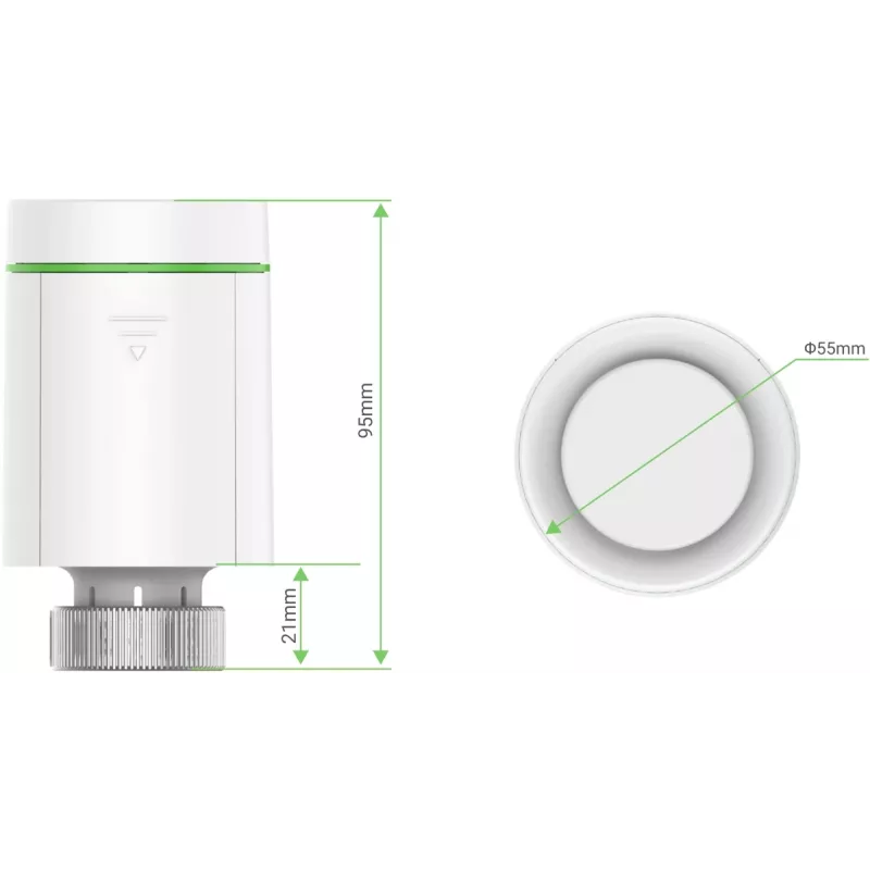 EZVIZ T55 (CS-T55-R100-G) termóstato inteligente para radiadores, branco