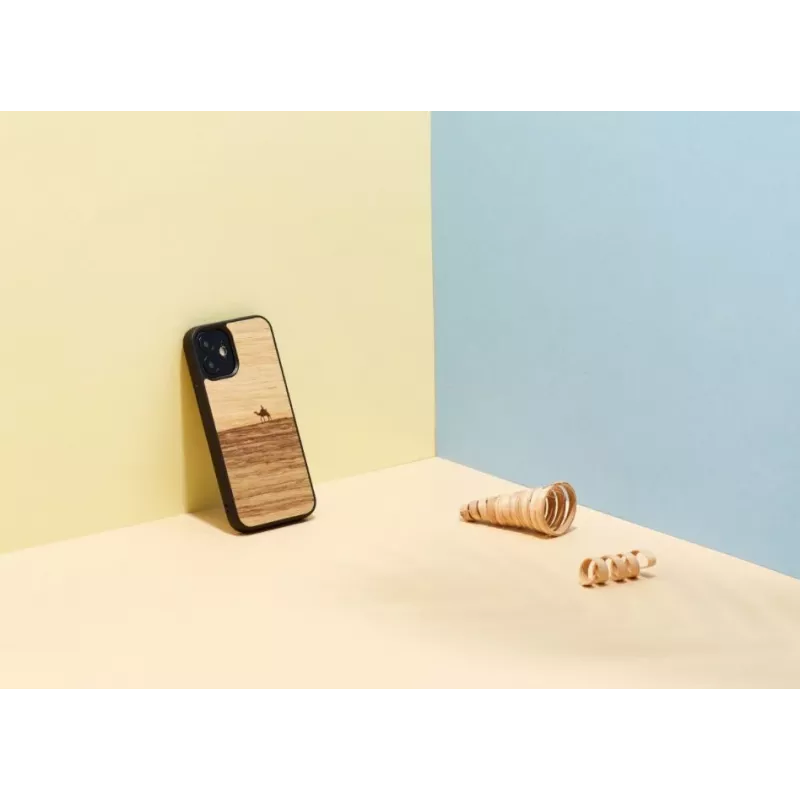 Capa de proteção Man and Wood para iPhone 12 mini — Terra preto