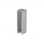 Armário rack de chão LANBERG 19 polegadas 42U 600×600 mm cinzento com porta de vidro e LCD (embalagem plana)