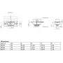 Conector de fios DeLOCK 66707 D-Sub HD 44 pinos preto prateado