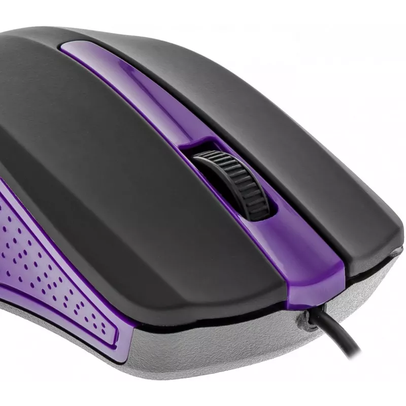 Rato com fio USB, 3 botões, superfície emborrachada