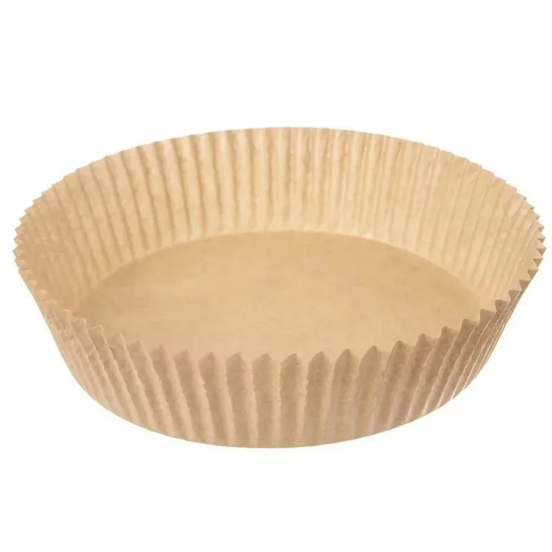 Papéis redondos para fritadeira 16 cm, pack de 50 — papel absorvente de óleo descartável compatível com fritadeira