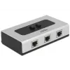 Hub DeLOCK 87673 1000 Mbit/s preto cinzento